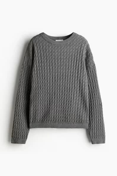 Textured Knit Sweater 1