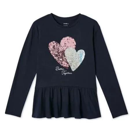 Navy Long-Sleeve Top